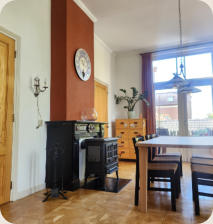 Woonkamer achter, richting IJssel